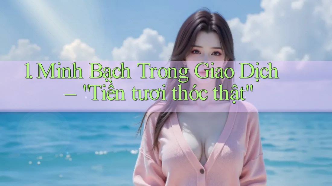 1. Minh Bạch Trong Giao Dịch – “Tiền tươi thóc thật”