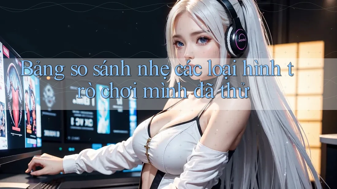 Bảng so sánh nhẹ các loại hình trò chơi mình đã thử