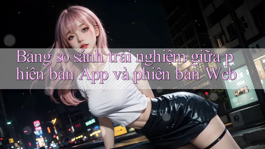 Bảng so sánh trải nghiệm giữa phiên bản App và phiên bản Web Bảng so sánh trải nghiệm giữa phiên bản App và phiên bản Web