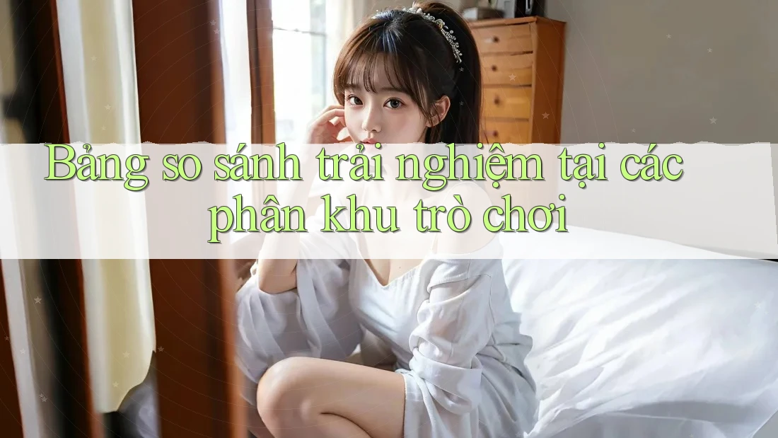 Bảng so sánh trải nghiệm tại các phân khu trò chơi
