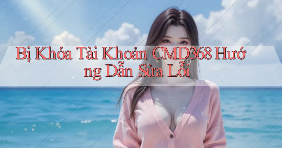 bị khóa tài khoản cmd368 hướng dẫn sửa lỗi