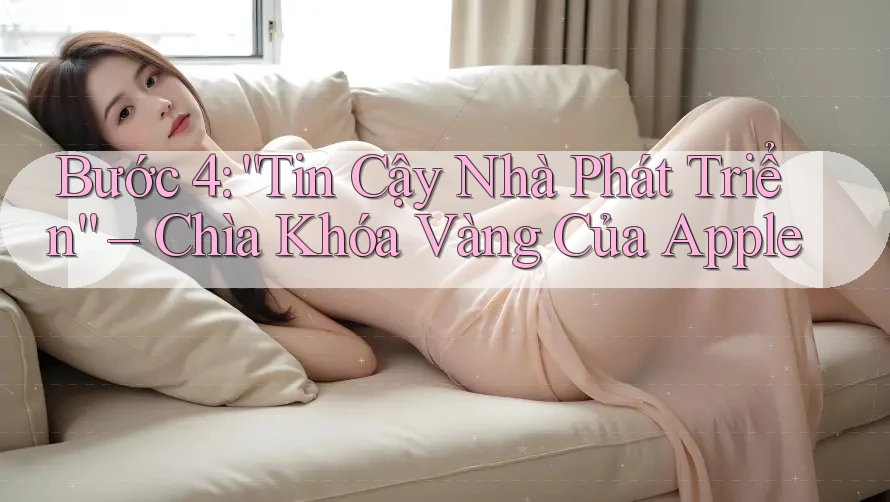 Bước 4: “Tin Cậy Nhà Phát Triển” – Chìa Khóa Vàng Của Apple