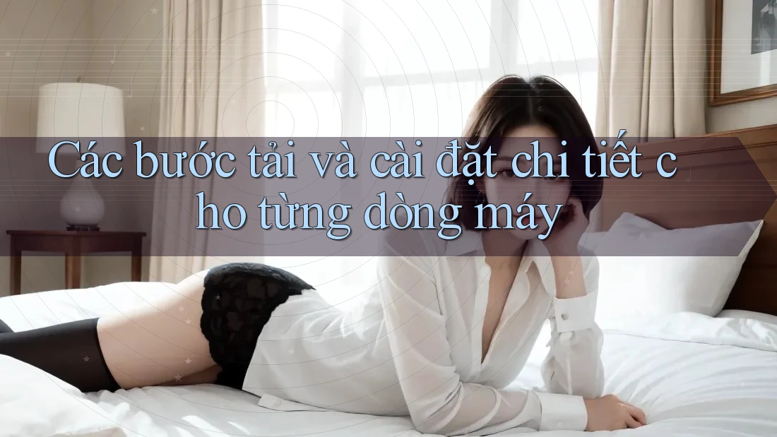 Các bước tải và cài đặt chi tiết cho từng dòng máy