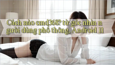 Cách nào cmd368 từ góc nhìn người dùng phổ thông, Android 11