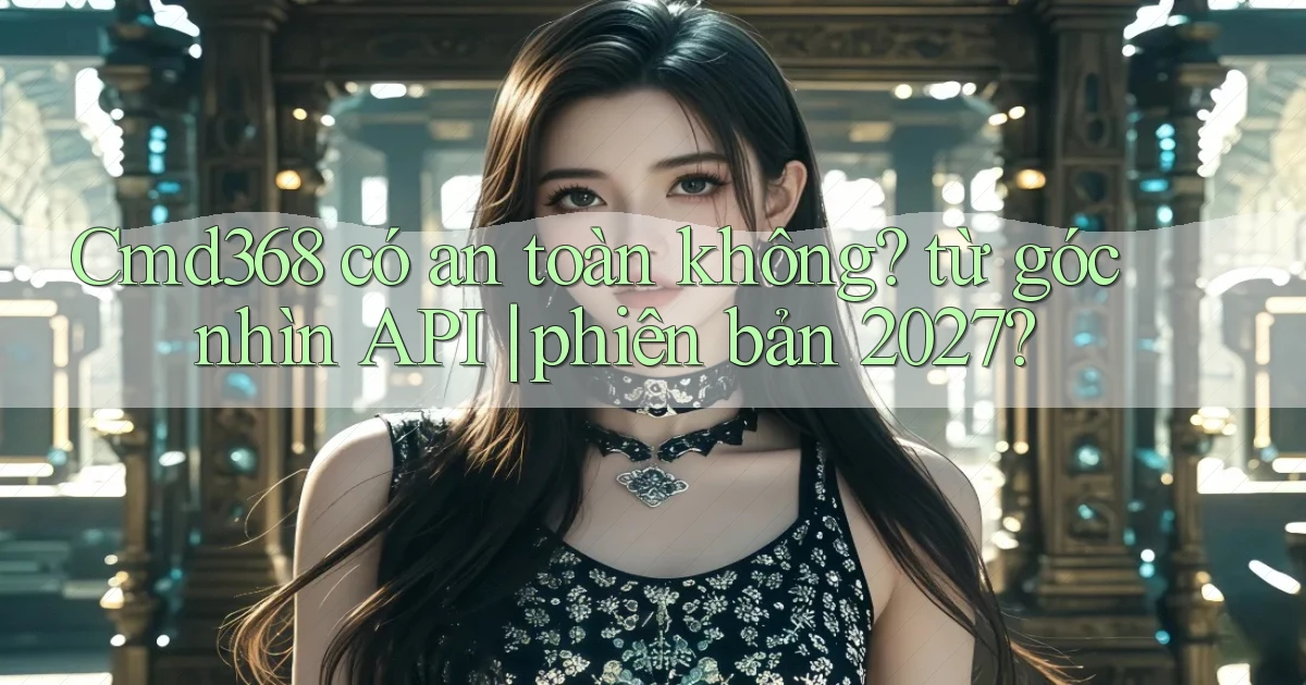 Cmd368 có an toàn không từ góc nhìn API phiên bản 2027