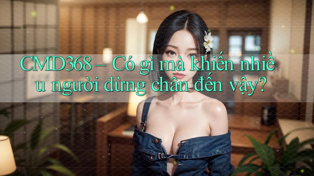 CMD368 – Có gì mà khiến nhiều người dừng chân đến vậy?