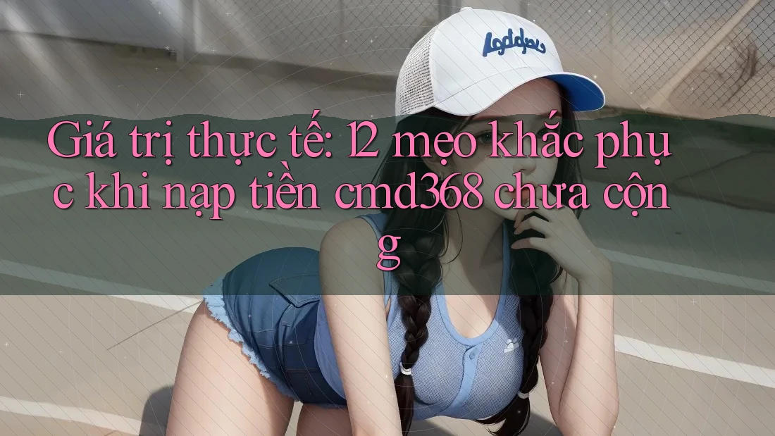 Giá trị thực tế: 12 mẹo khắc phục khi nạp tiền cmd368 chưa cộng Giá trị thực tế: 12 mẹo khắc phục khi nạp tiền cmd368 chưa cộng