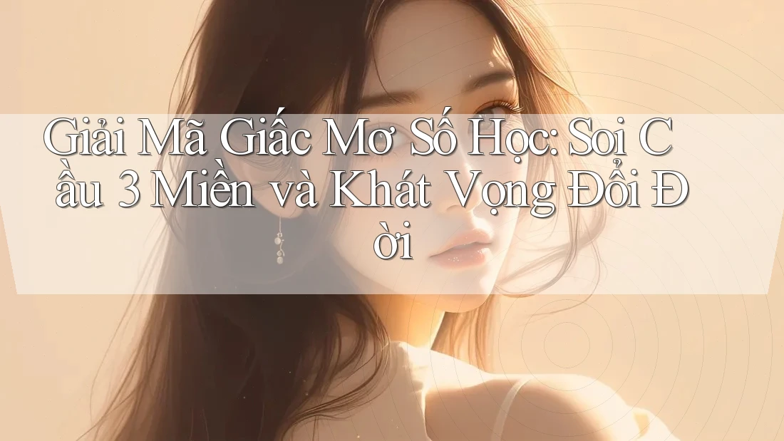 Giải Mã Giấc Mơ Số Học: Soi Cầu 3 Miền và Khát Vọng Đổi Đời Giải Mã Giấc Mơ Số Học: Soi Cầu 3 Miền và Khát Vọng Đổi Đời