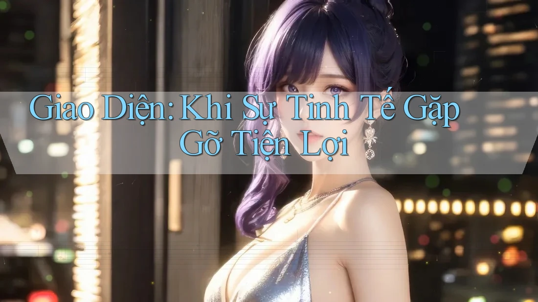Giao Diện: Khi Sự Tinh Tế Gặp Gỡ Tiện Lợi