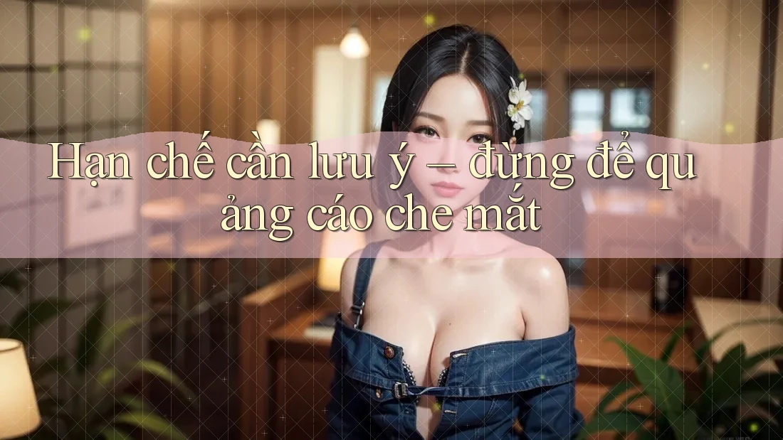 Hạn chế cần lưu ý – đừng để quảng cáo che mắt