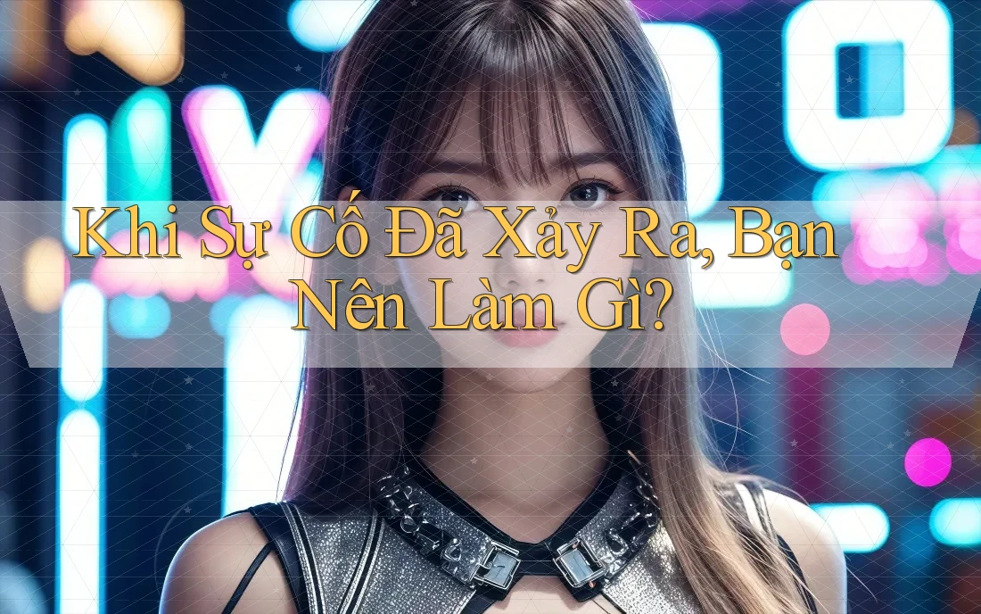 Khi Sự Cố Đã Xảy Ra, Bạn Nên Làm Gì?