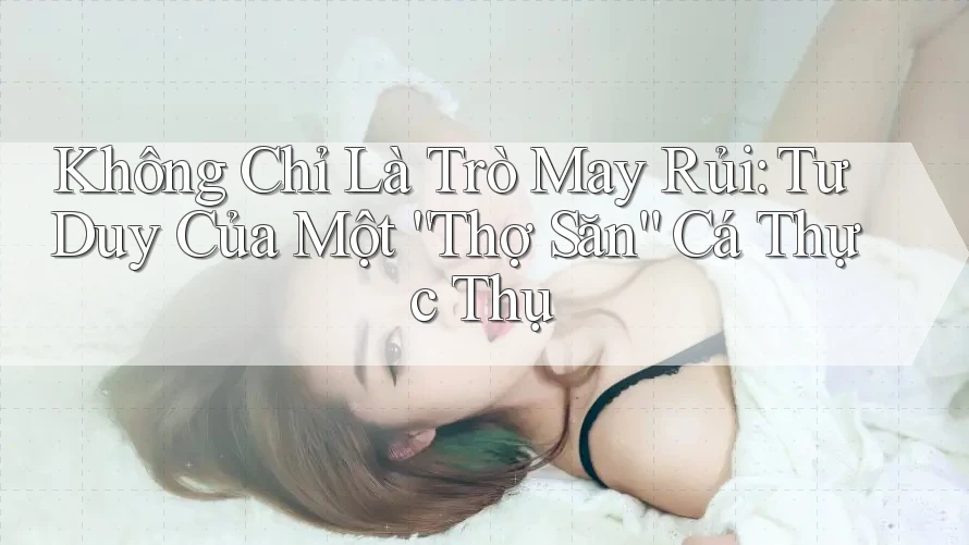 Không Chỉ Là Trò May Rủi: Tư Duy Của Một “Thợ Săn” Cá Thực Thụ Không Chỉ Là Trò May Rủi: Tư Duy Của Một “Thợ Săn” Cá Thực Thụ