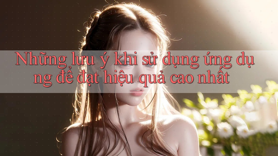 Những lưu ý khi sử dụng ứng dụng để đạt hiệu quả cao nhất Những lưu ý khi sử dụng ứng dụng để đạt hiệu quả cao nhất
