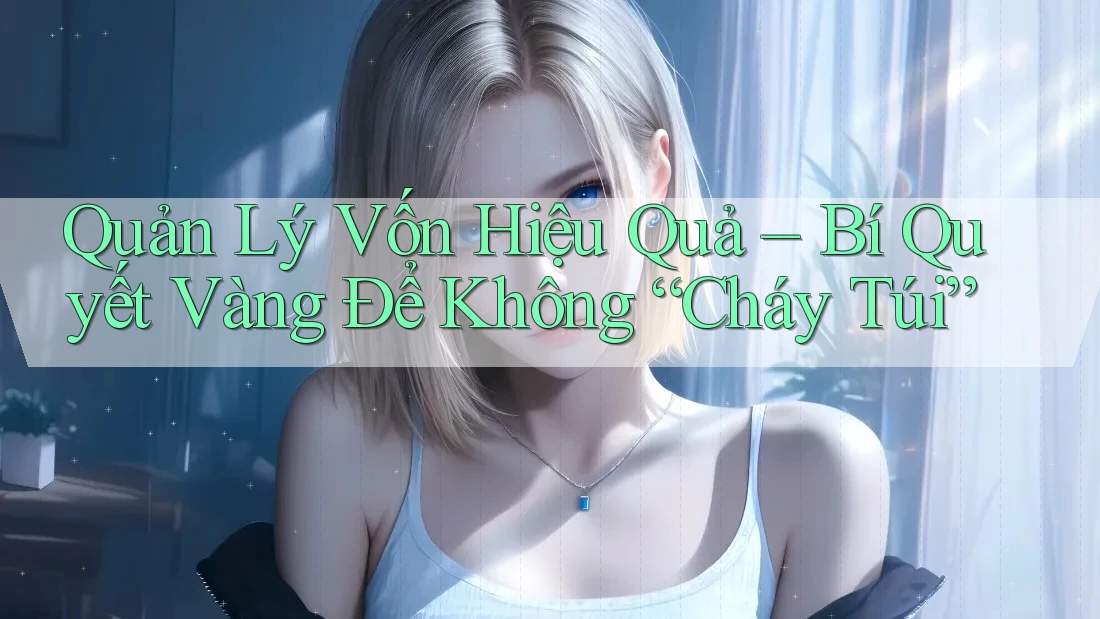 Quản Lý Vốn Hiệu Quả – Bí Quyết Vàng Để Không “Cháy Túi” Quản Lý Vốn Hiệu Quả – Bí Quyết Vàng Để Không “Cháy Túi”