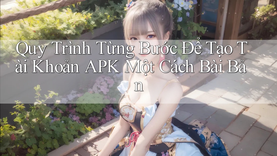 Quy Trình Từng Bước Để Tạo Tài Khoản APK Một Cách Bài Bản Quy Trình Từng Bước Để Tạo Tài Khoản APK Một Cách Bài Bản