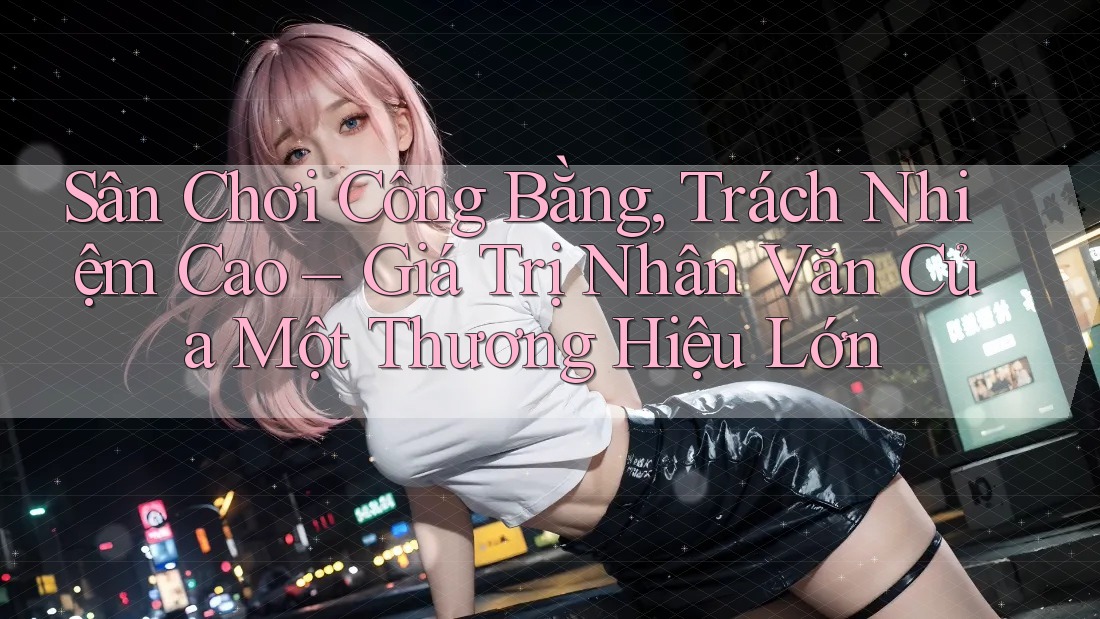 Sân Chơi Công Bằng, Trách Nhiệm Cao – Giá Trị Nhân Văn Của Một Thương Hiệu Lớn