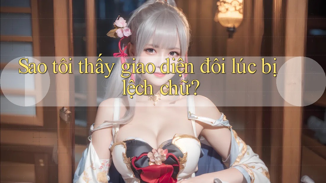Sao tôi thấy giao diện đôi lúc bị lệch chữ?
