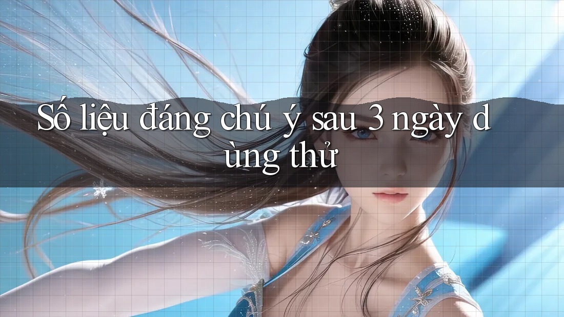 Số liệu đáng chú ý sau 3 ngày dùng thử Số liệu đáng chú ý sau 3 ngày dùng thử