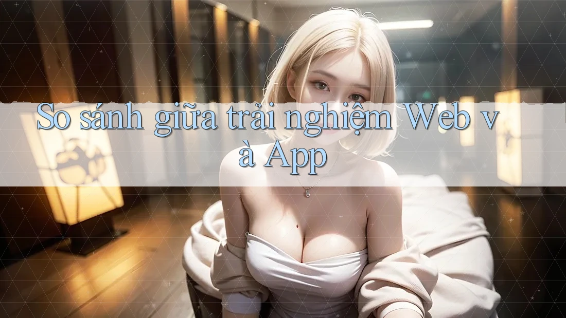 So sánh giữa trải nghiệm Web và App