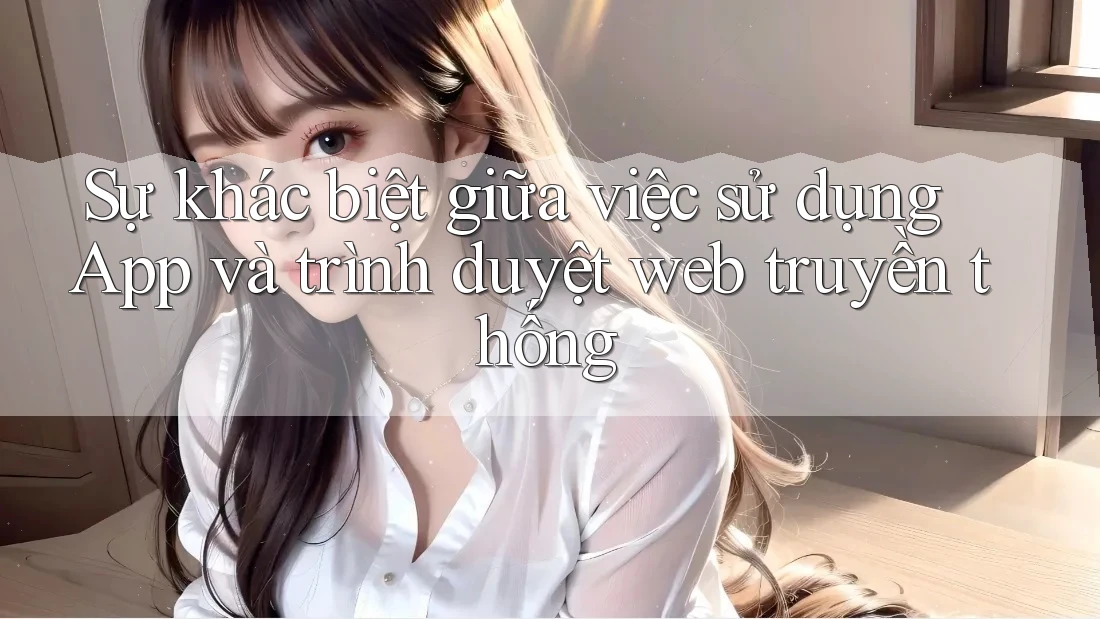 Sự khác biệt giữa việc sử dụng App và trình duyệt web truyền thống