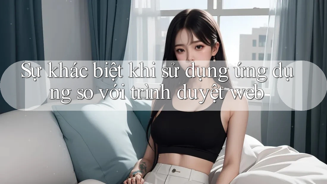 Sự khác biệt khi sử dụng ứng dụng so với trình duyệt web