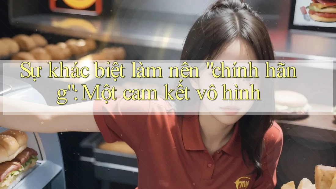 Sự khác biệt làm nên “chính hãng”: Một cam kết vô hình Sự khác biệt làm nên “chính hãng”: Một cam kết vô hình