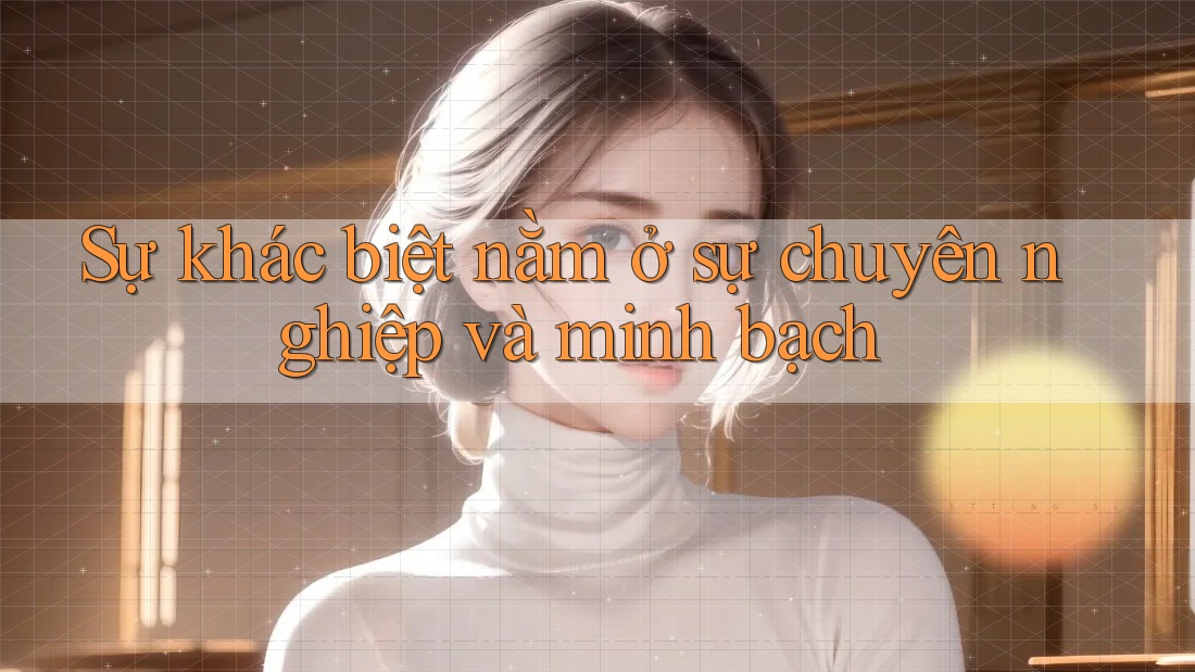 Sự khác biệt nằm ở sự chuyên nghiệp và minh bạch