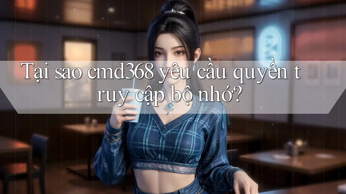Tại sao cmd368 yêu cầu quyền truy cập bộ nhớ?