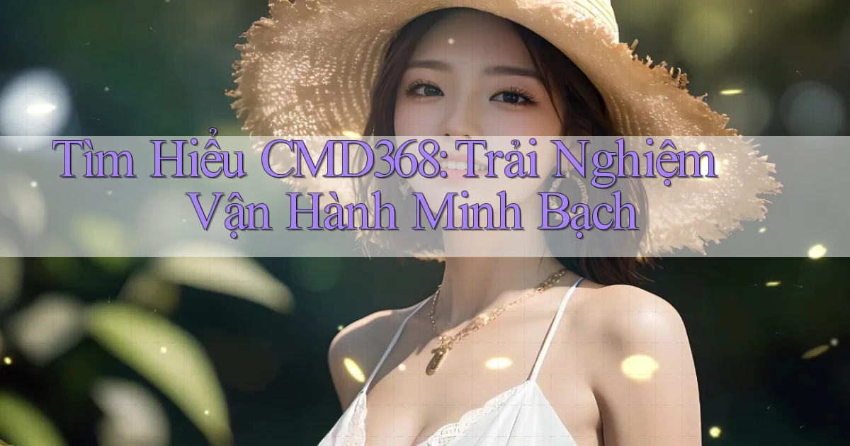 tìm hiểu cmd368 trải nghiệm vận hành minh bạch