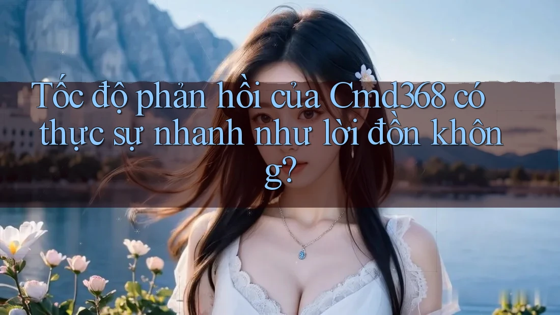 Tốc độ phản hồi của Cmd368 có thực sự nhanh như lời đồn không? Tốc độ phản hồi của Cmd368 có thực sự nhanh như lời đồn không?