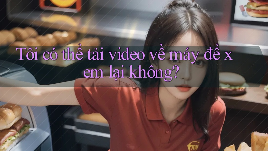 Tôi có thể tải video về máy để xem lại không? Tôi có thể tải video về máy để xem lại không?
