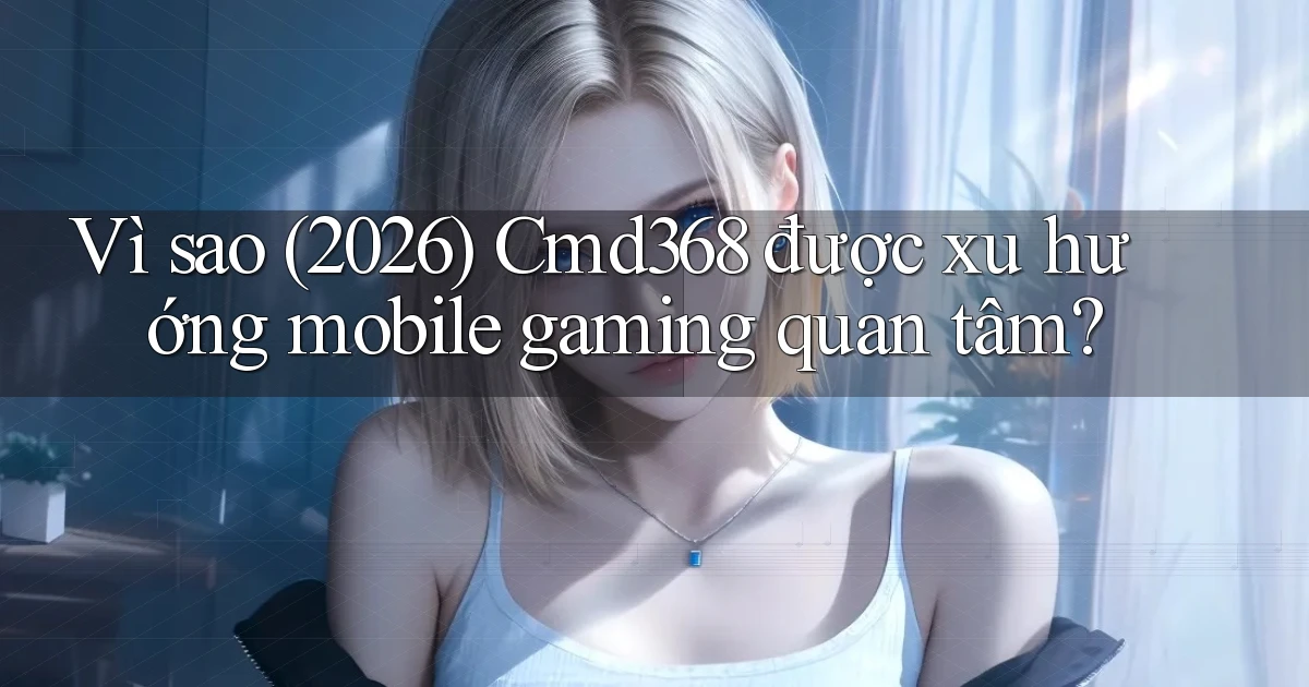 Vì sao (2026) Cmd368 được xu hướng mobile gaming quan tâm