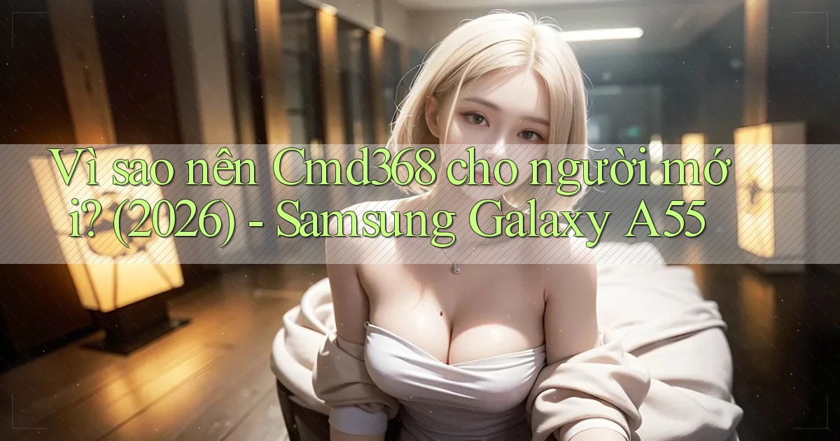 Vì sao nên Cmd368 cho người mới (2026)   Samsung Galaxy A55